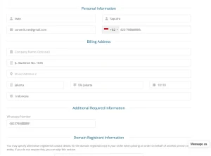 Isi data untuk mendaftar